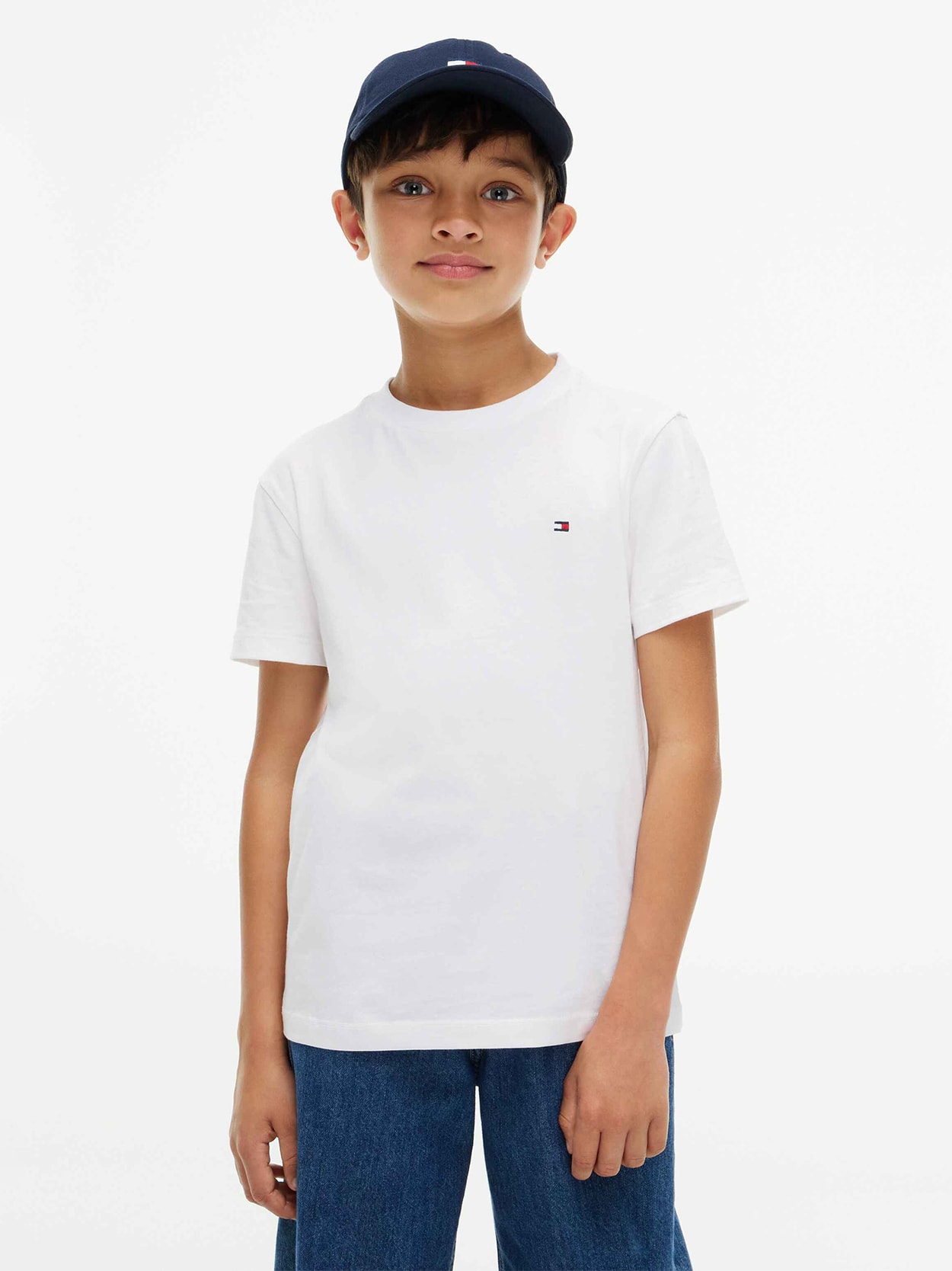 Camiseta Infantil Logo Clássico Tommy Hilfiger