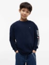 Camiseta Infantil Manga Longa Logo Tommy Hilfiger