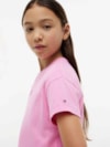 Camiseta Infantil Relaxed com Bandeira em Tons Sobrepostos