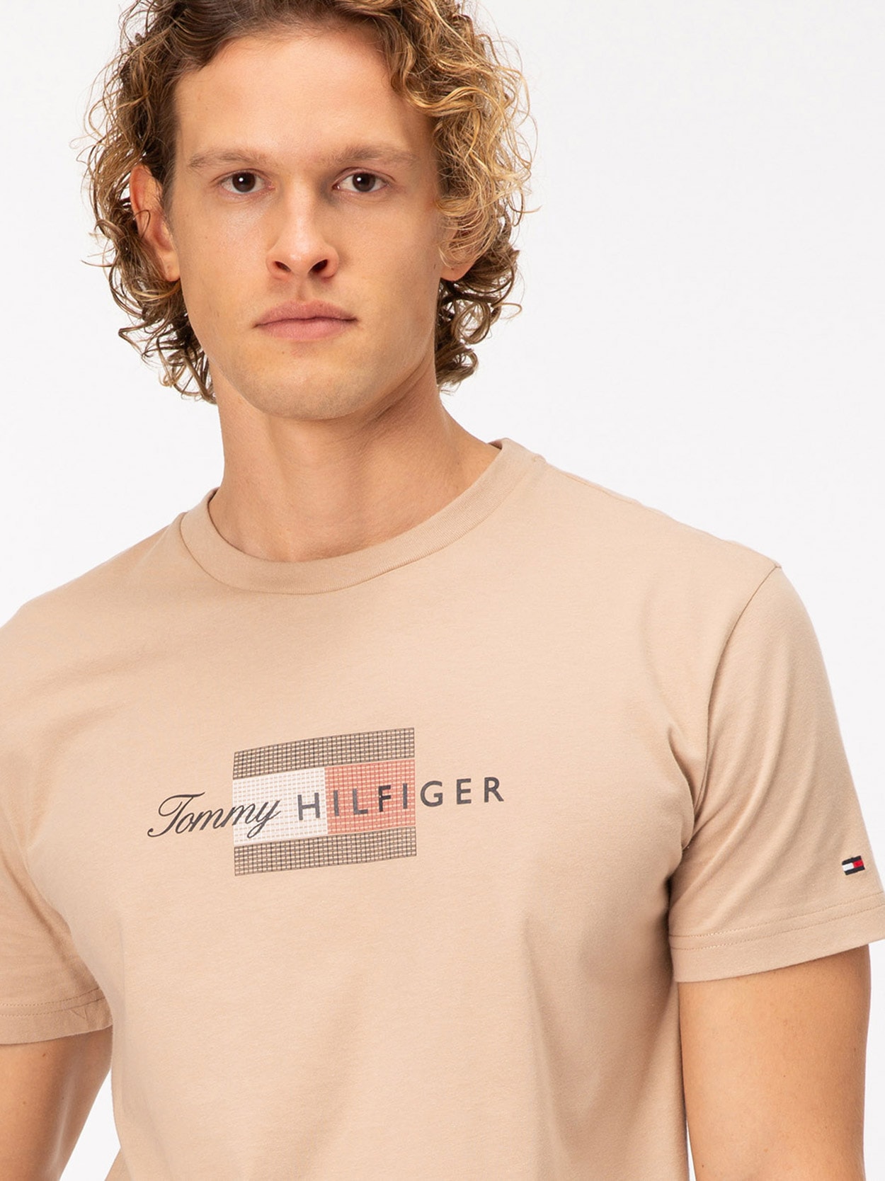 Camiseta Jersey com Estampa de Bandeira