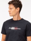 Camiseta Jersey com Estampa de Bandeira