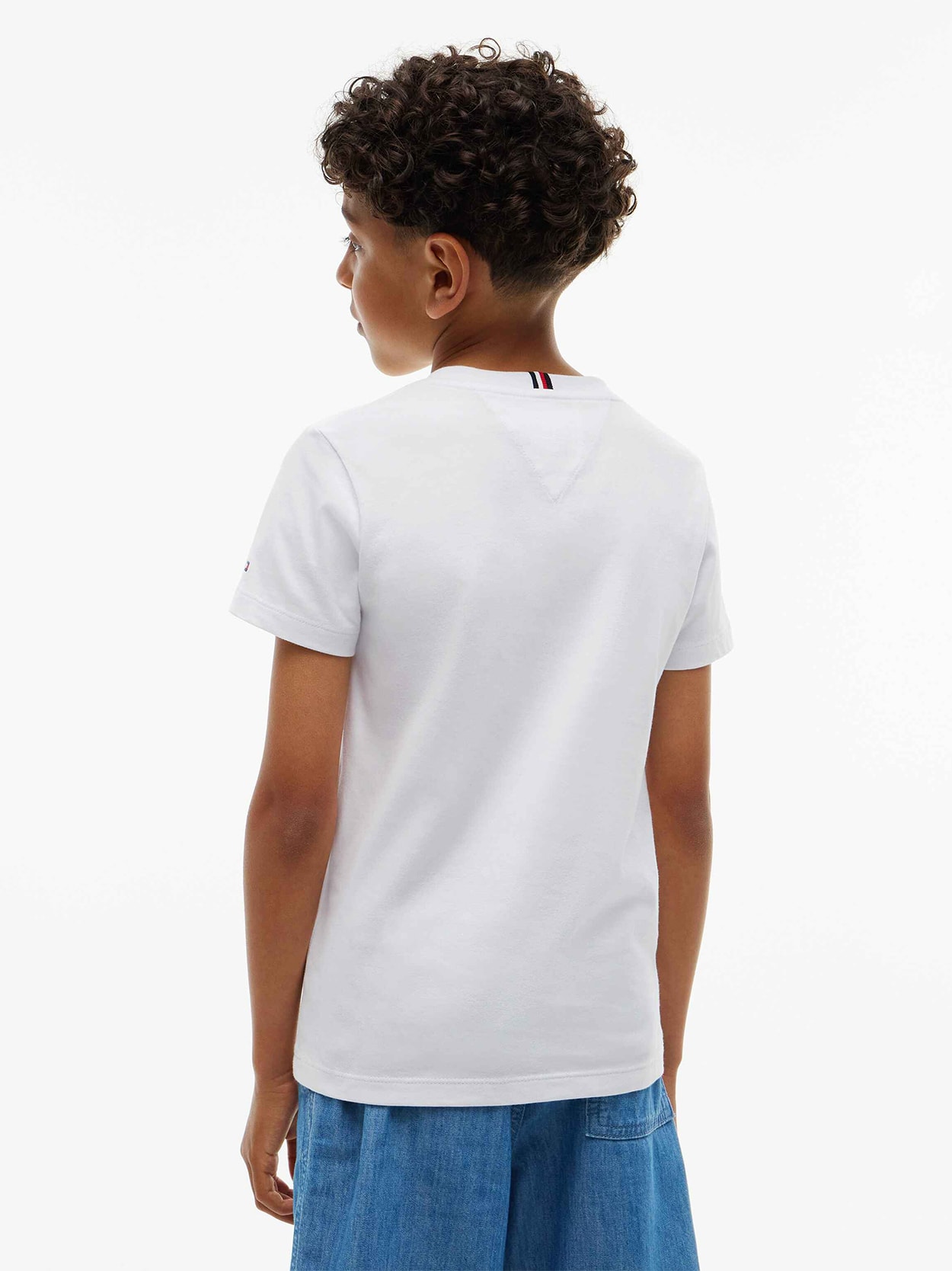 Camiseta Jersey com Logo da Bandeira em Contorno