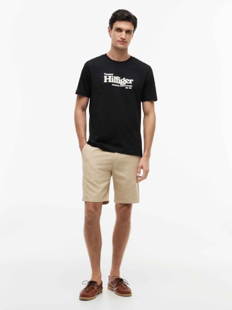 Camiseta Jersey com Logo Estampado