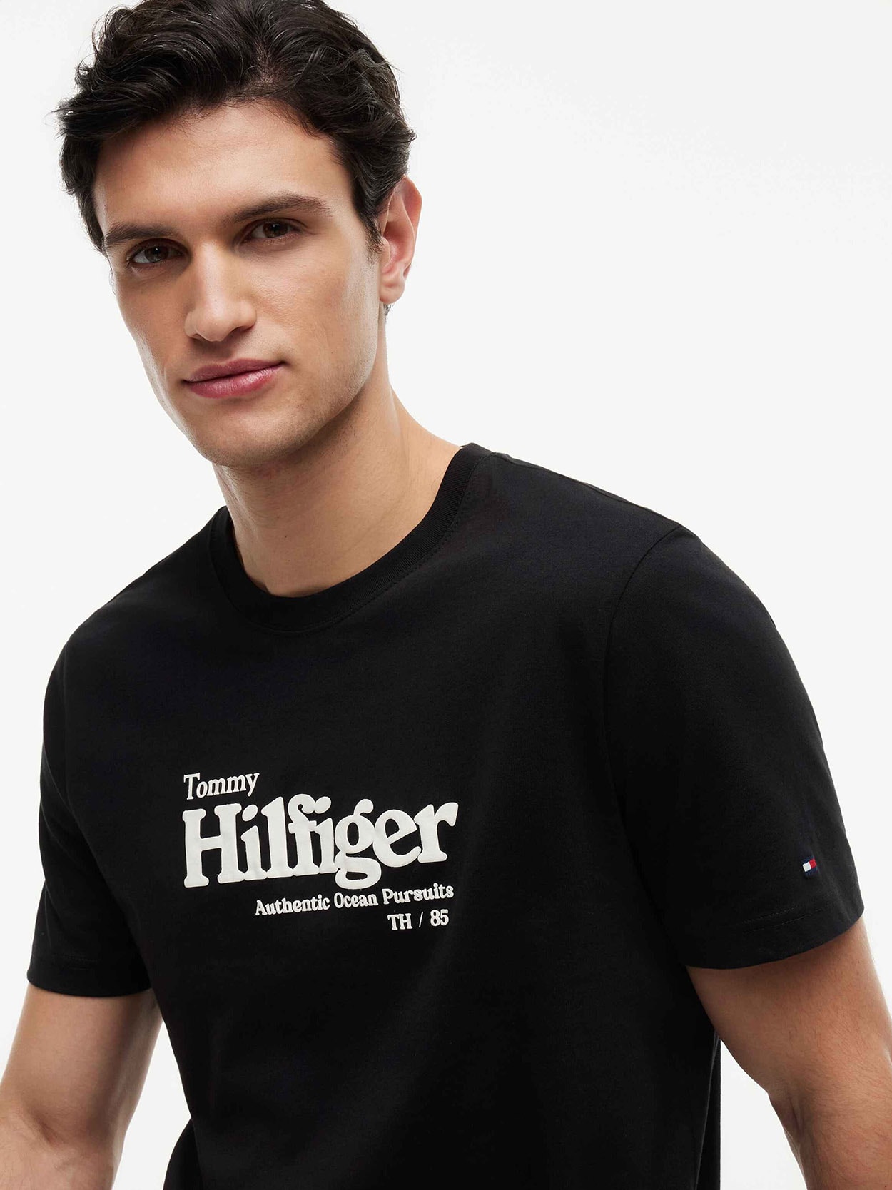 Camiseta Jersey com Logo Estampado