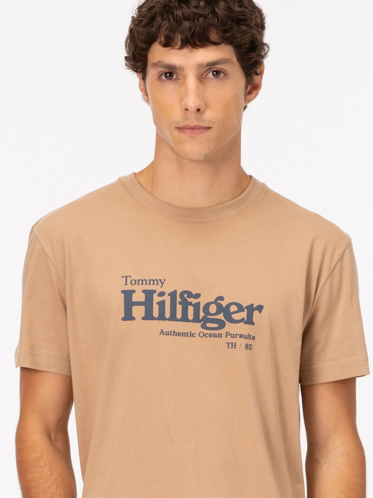 Camiseta Jersey com Logo Estampado