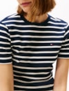 Camiseta Listrada Gola C Slim Fit