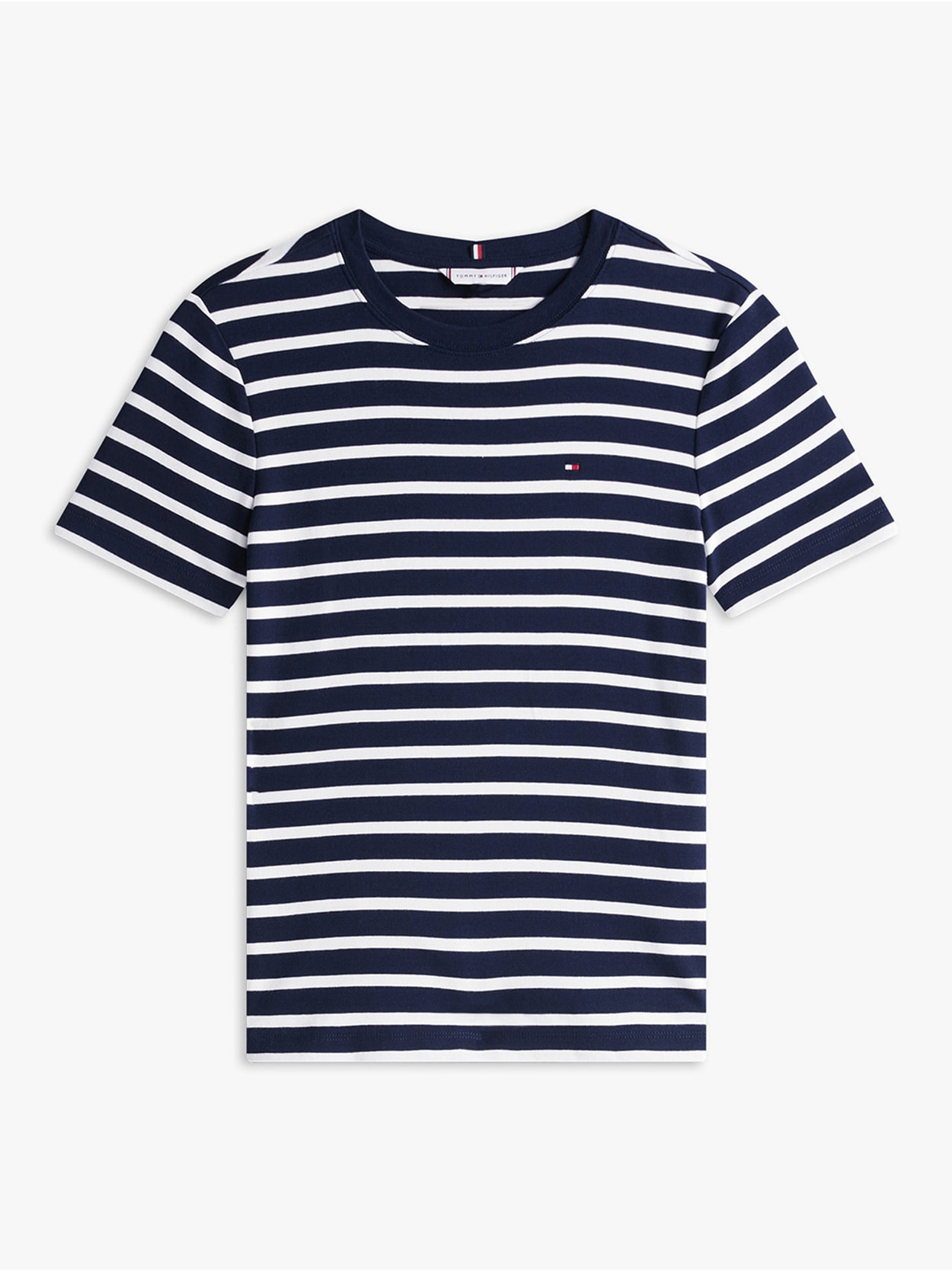 Camiseta Listrada Gola C Slim Fit