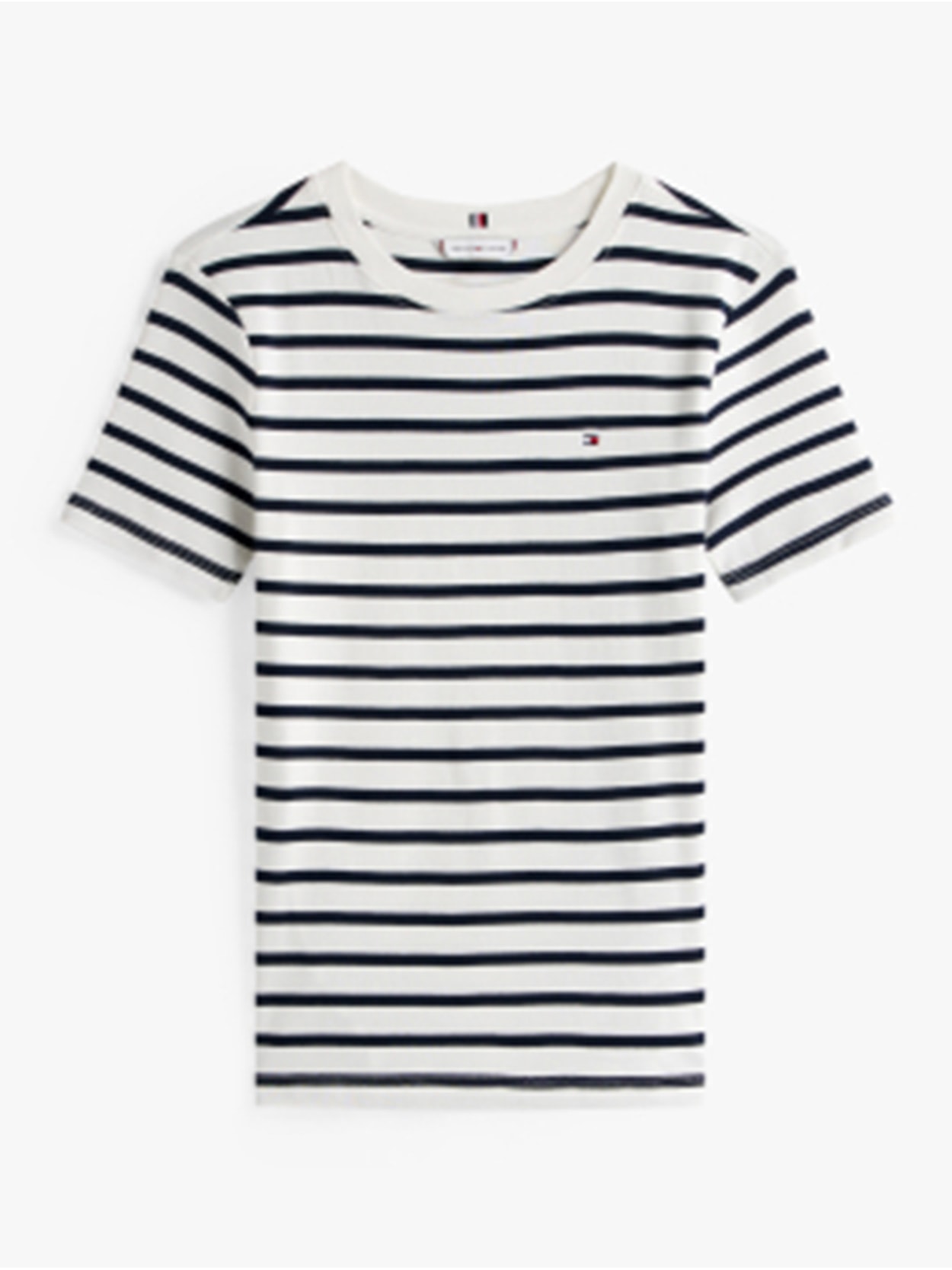 Camiseta Listrada Gola C Slim Fit