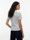 Camiseta Listrada Gola V