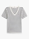 Camiseta Listrada Gola V