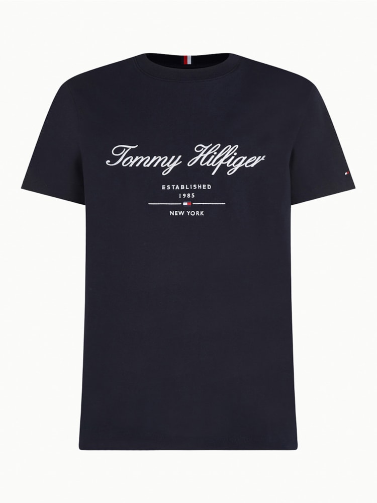 Camiseta Logo Cursivo Bordado
