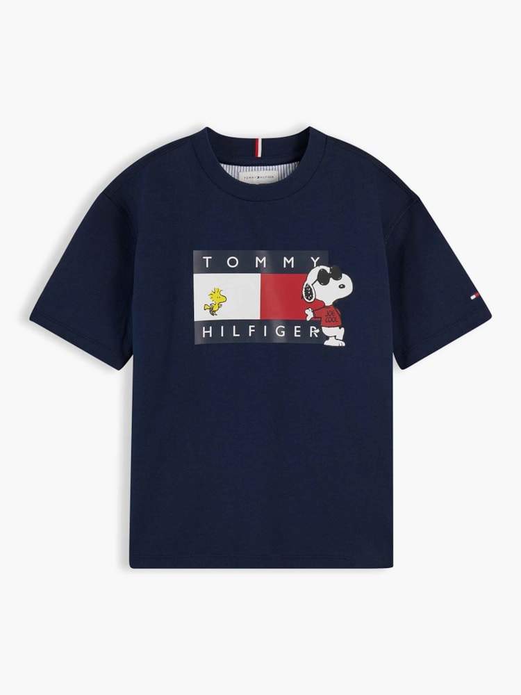 Camiseta Peanuts® em Jersey com Estampa de Bandeira