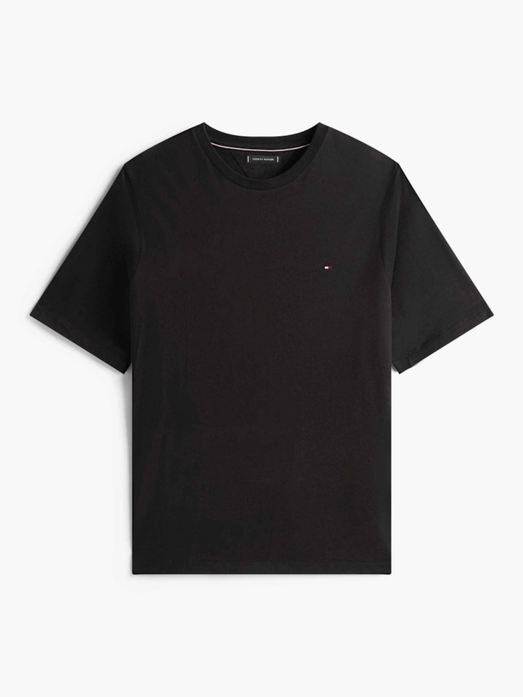 Camiseta Plus Gola C com Bordado de Bandeira