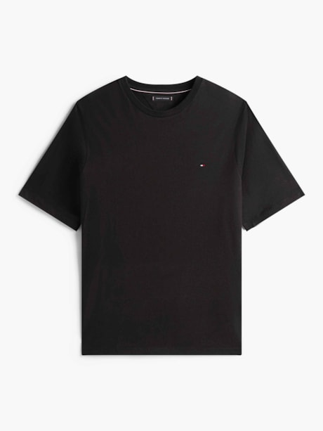 Camiseta Plus Gola C com Bordado de Bandeira