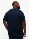 Camiseta Plus Gola C em Jersey com Logo