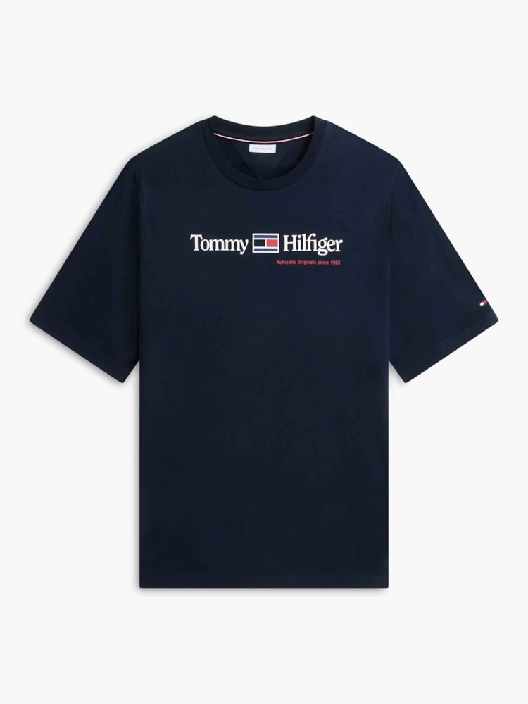 Camiseta Plus Gola C em Jersey com Logo