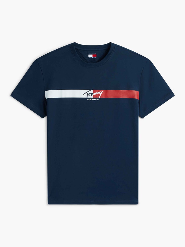 Camiseta Regular Assinatura Listrado