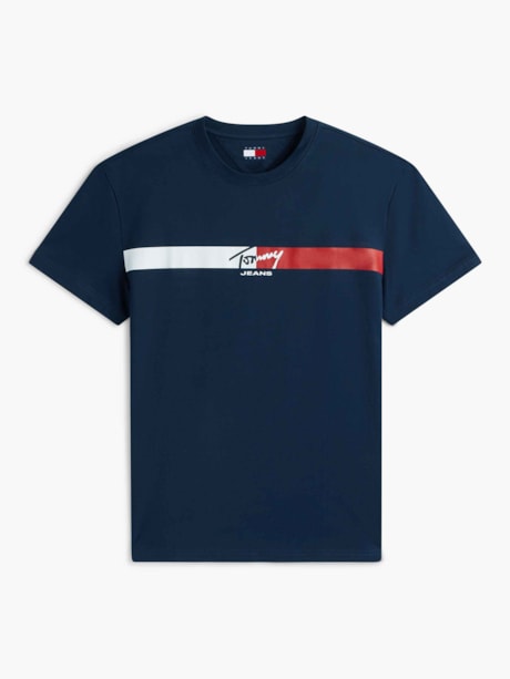 Camiseta Regular Assinatura Listrado