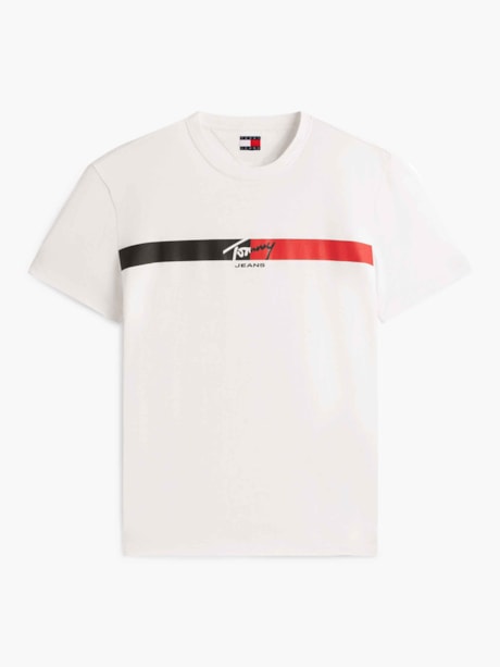 Camiseta Regular Assinatura Listrado