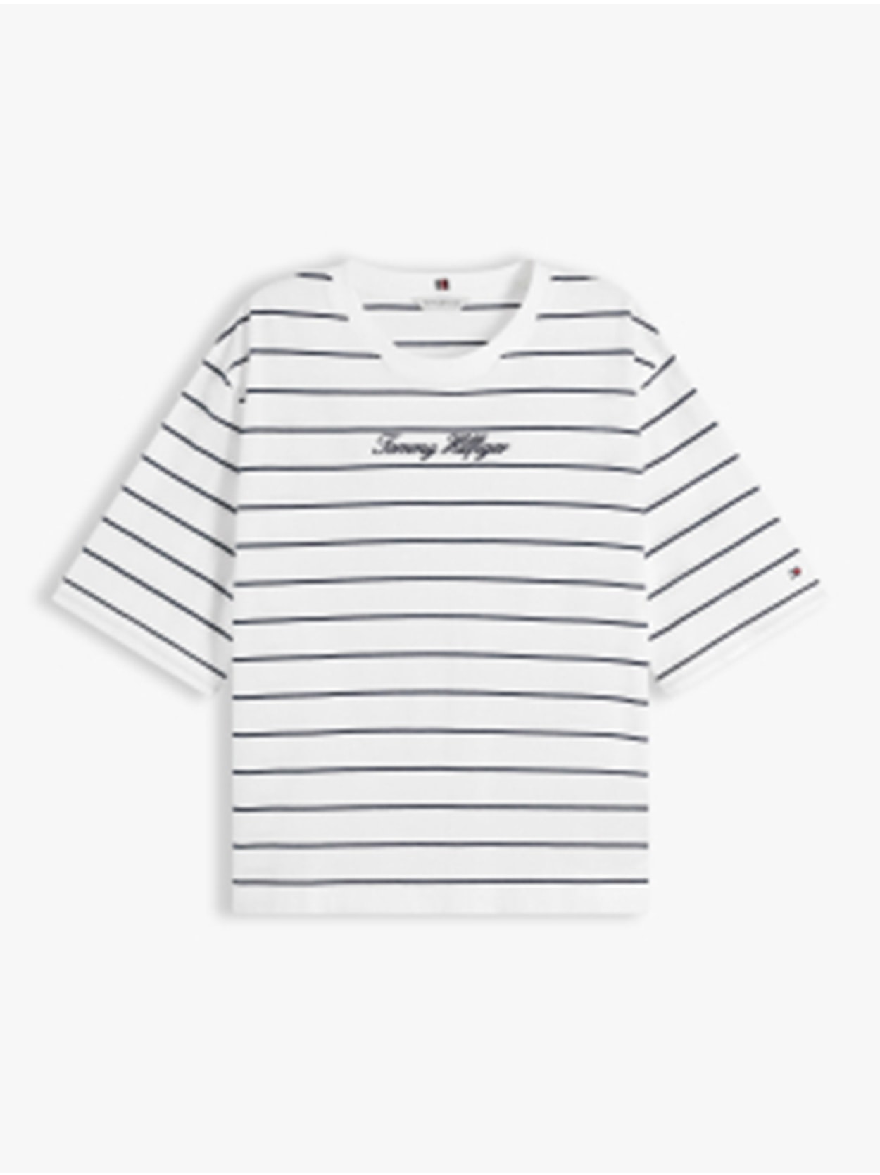 Camiseta Relaxed com Logo Cursivo