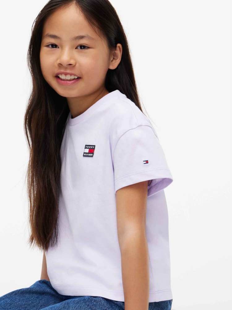Camiseta Relaxed em Jersey com Logo Heritage