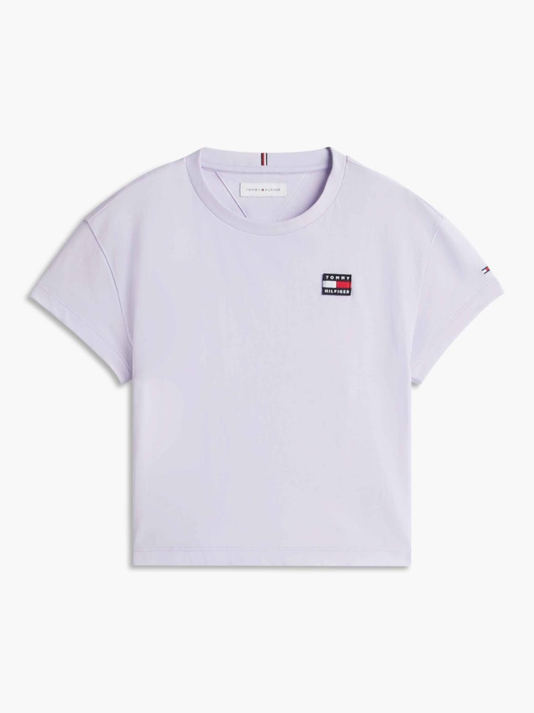 Camiseta Relaxed em Jersey com Logo Heritage