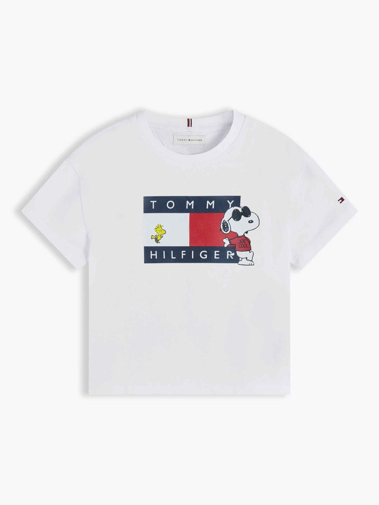 Camiseta Relaxed Peanuts® com Estampa de Bandeira