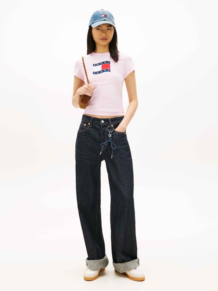 Camiseta Slim Bandeira Ondulada