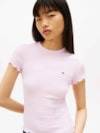 Camiseta Slim Barra Ondulada Acabamento