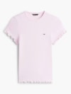 Camiseta Slim Barra Ondulada Acabamento
