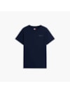 Camiseta Slim com Gola Redonda e Logo Linear