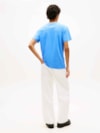 Camiseta Slim com Gola Redonda e Logo Linear