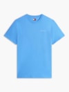 Camiseta Slim com Gola Redonda e Logo Linear