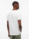 Camiseta Slim com Gola Redonda e Logo Linear