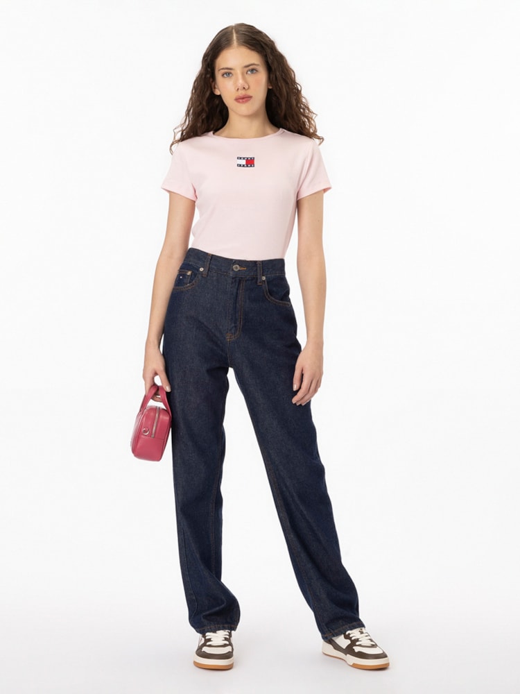 Camiseta Slim com Logo Tommy Jeans