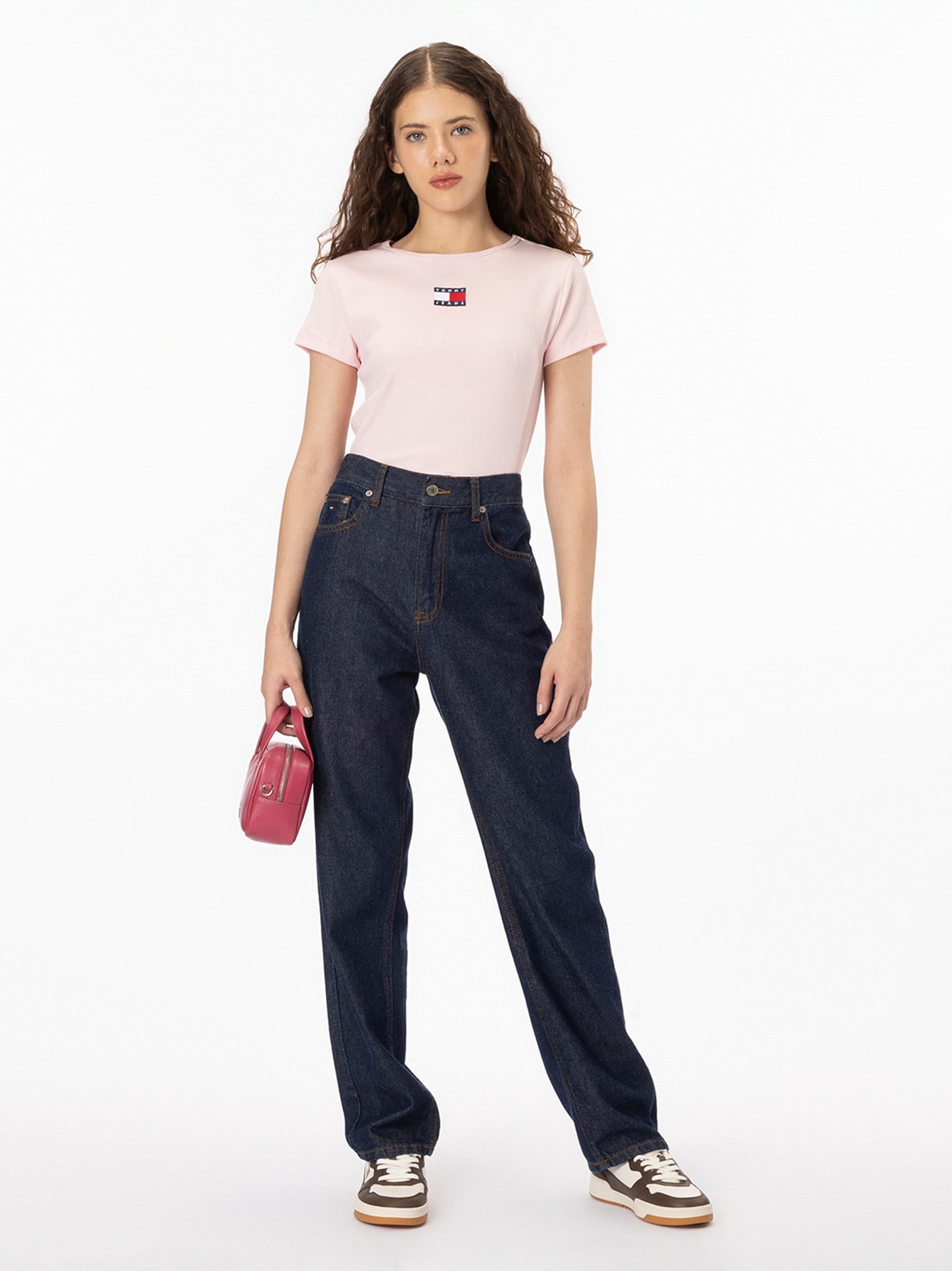 Camiseta Slim com Logo Tommy Jeans