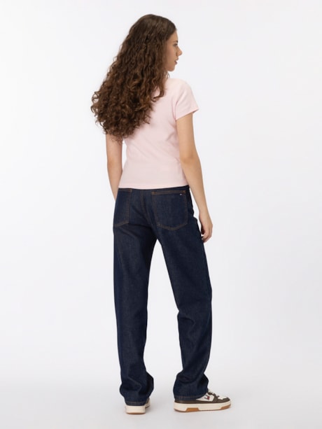 Camiseta Slim com Logo Tommy Jeans