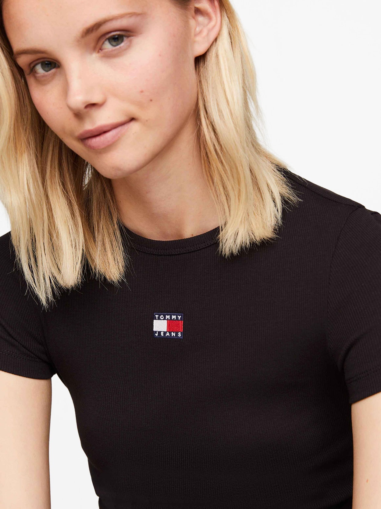 Camiseta Slim com Logo Tommy Jeans
