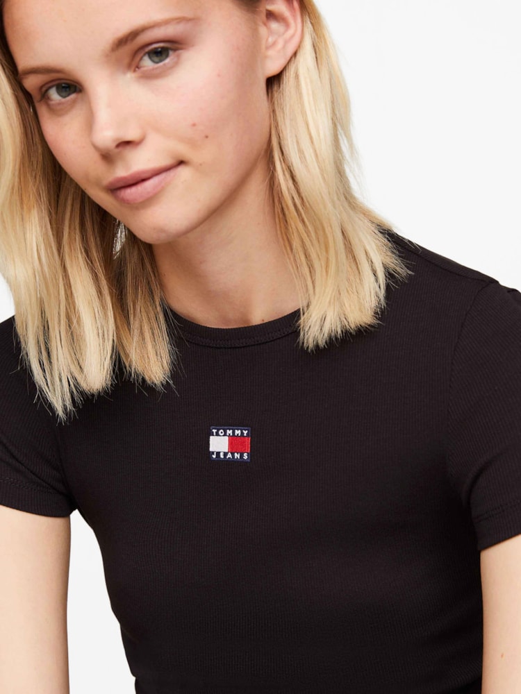 Camiseta Slim com Logo Tommy Jeans