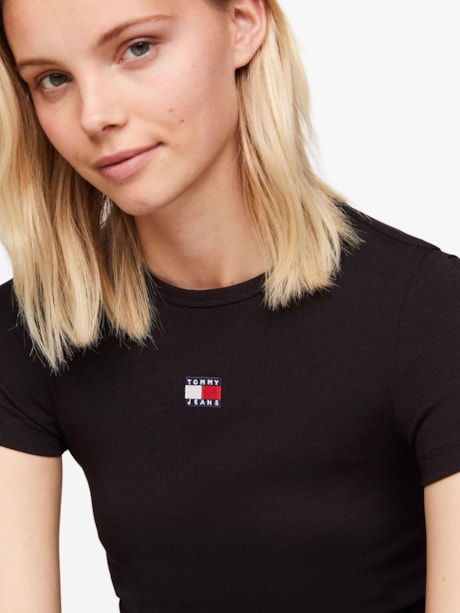 Camiseta Slim com Logo Tommy Jeans