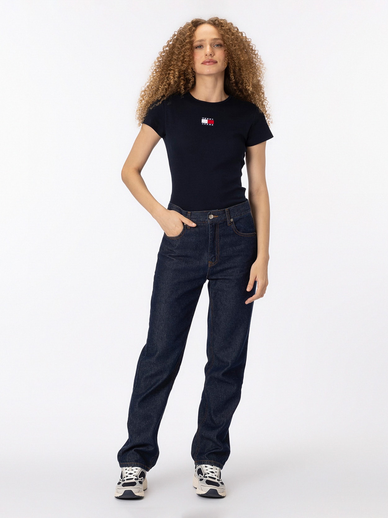 Camiseta Slim com Logo Tommy Jeans