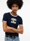 Camiseta Slim com Logo Varsity Flocado