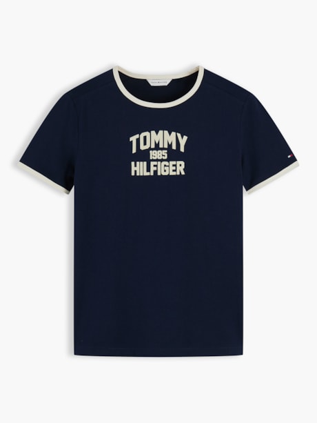 Camiseta Slim com Logo Varsity Flocado