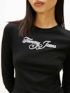 Camiseta Slim Essential com logo cursivo