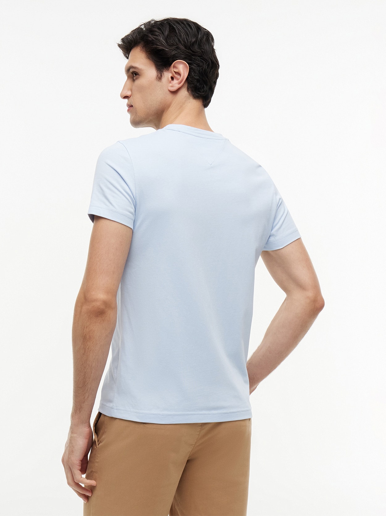 Camiseta Slim Jersey com Bordado de Logotipo