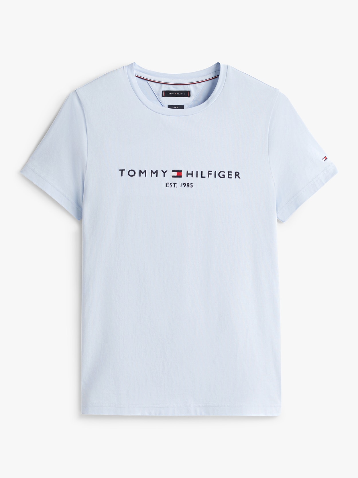 Camiseta Slim Jersey com Bordado de Logotipo