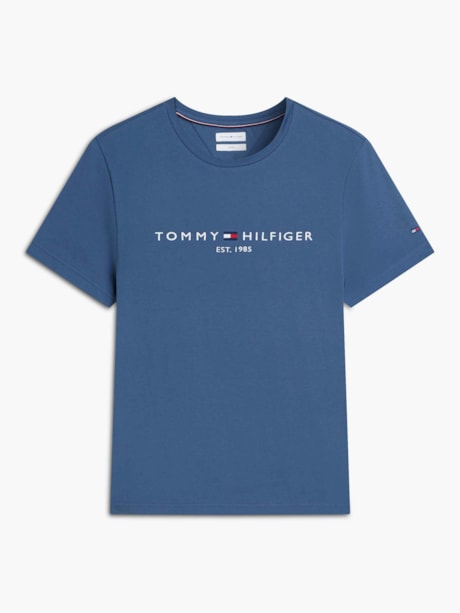 Camiseta Slim Jersey com Bordado de Logotipo