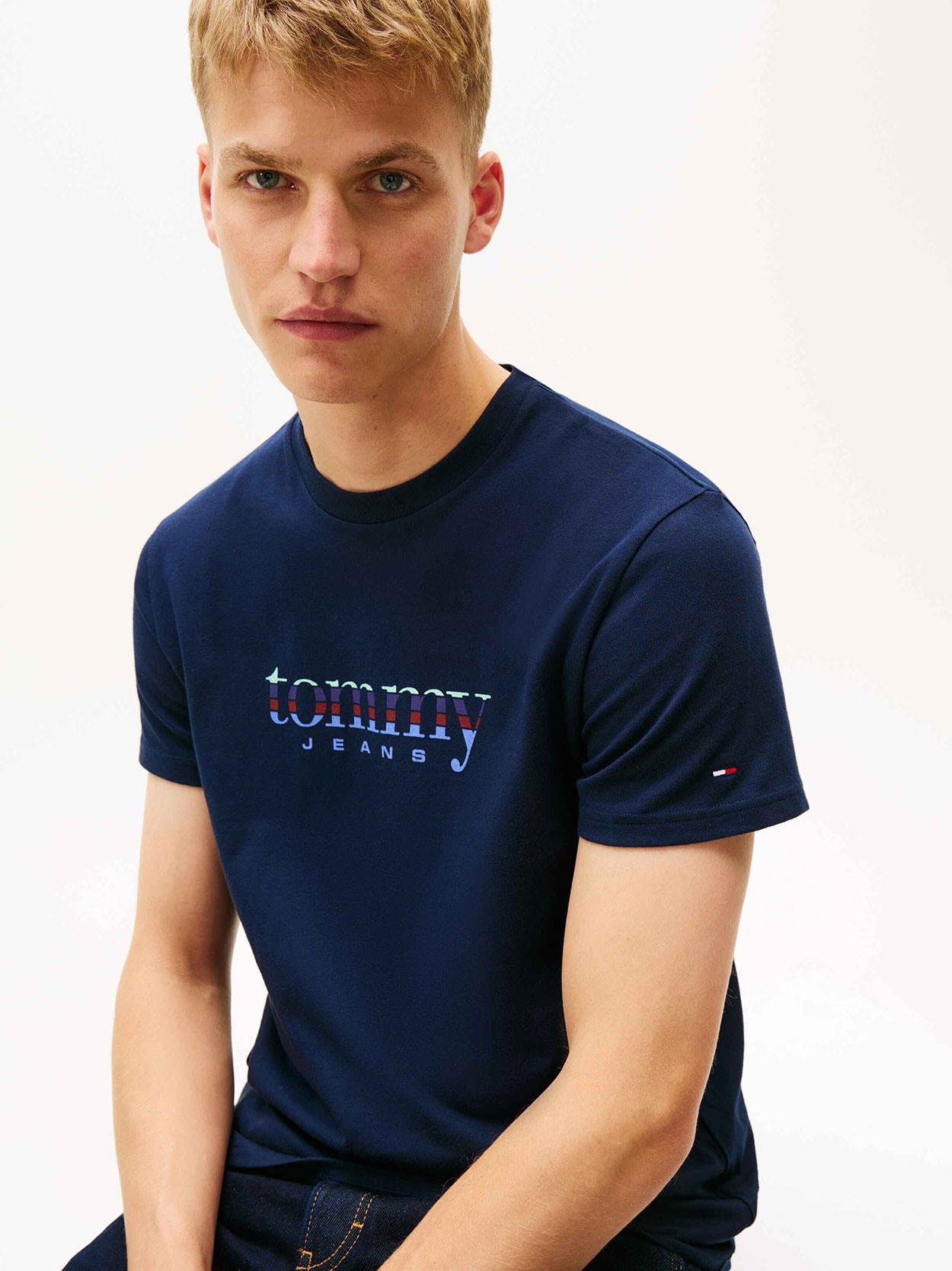 Camiseta Slim Jersey com Logo