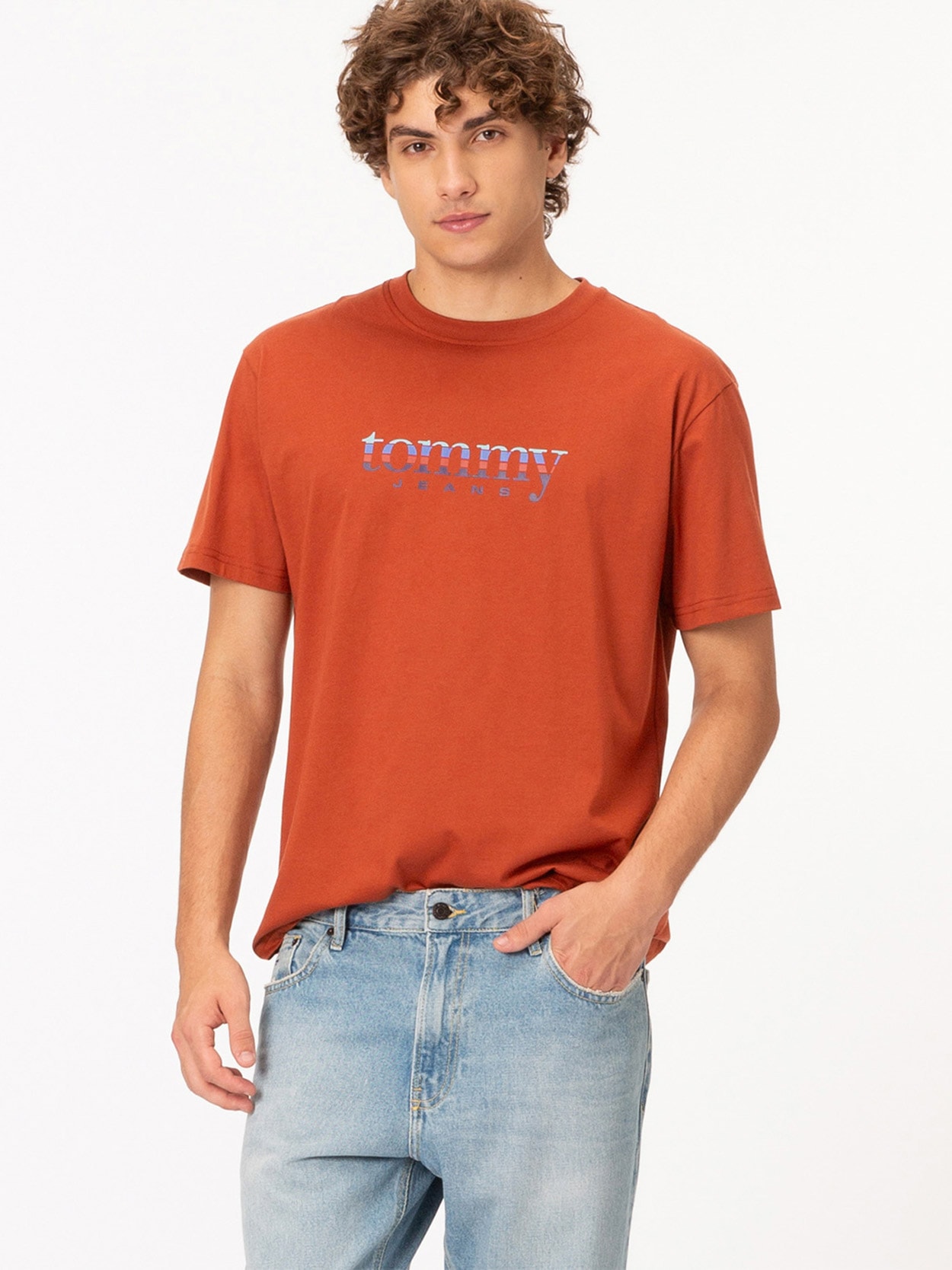 Camiseta Slim Jersey com Logo