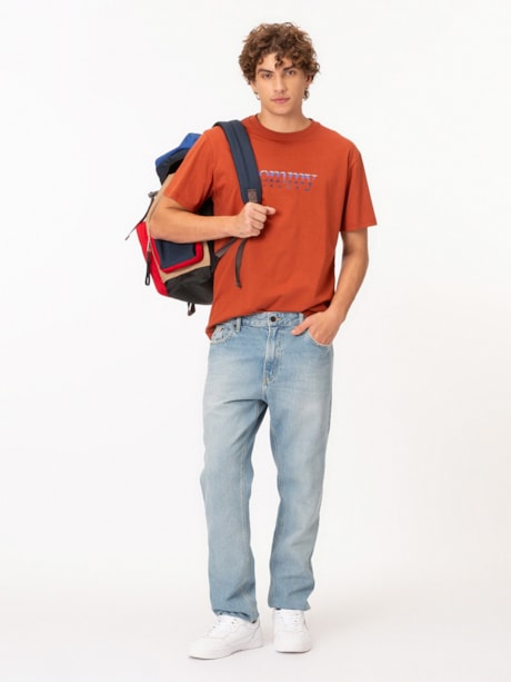 Camiseta Slim Jersey com Logo